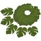 60 Pack Fake Palm Tree Leaves for Summer Luau Party Decorations, Artificial Safari Plant Leaf for Tropical Wedding Decor, 6.7 x 8 in